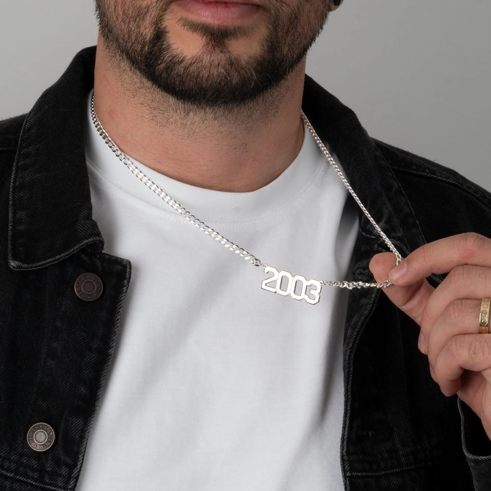 Custom Year Cuban Chain Necklace