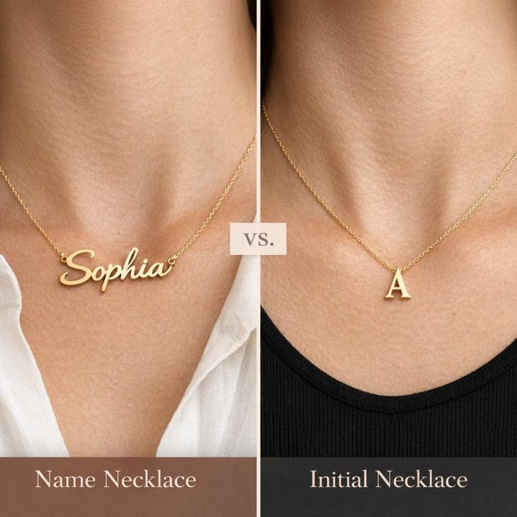 Name Necklace vs. Initial Necklace: Which Is Right for You?