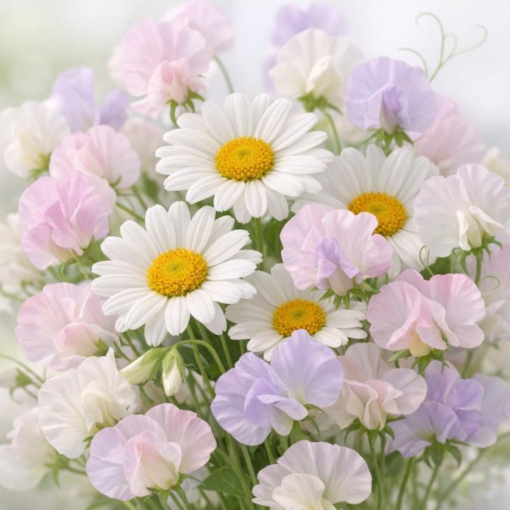 April Birth Flowers: Daisy & Sweet Pea Meanings for a UK Birthday