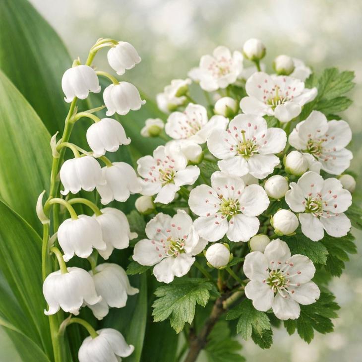 May Birth Flowers: Lily of the Valley & Hawthorn Meanings for a UK Birthday