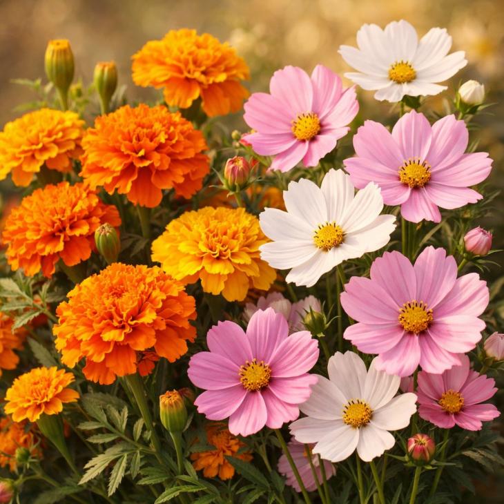 October Birth Flowers: Marigold & Cosmos Meanings for a UK Birthday