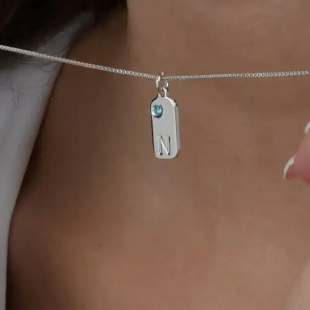 Personalized Birthstone Bar Necklaces