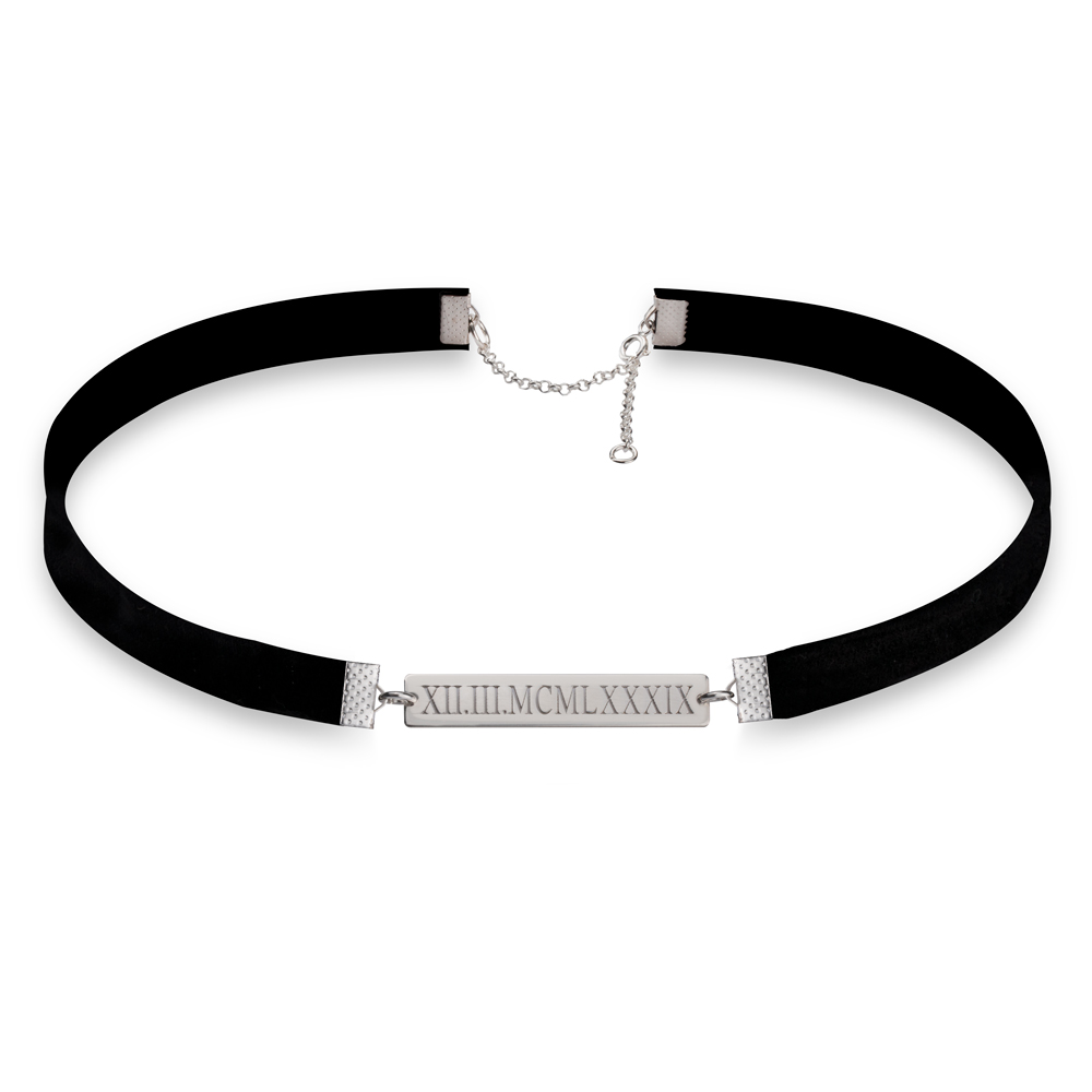 Gargantilla Dividida de Números Romanos