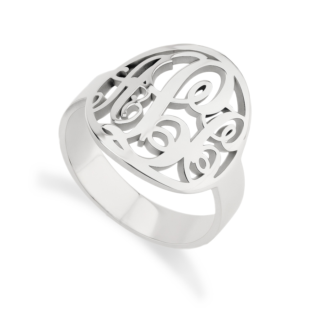 Anillo Monograma Recortado
