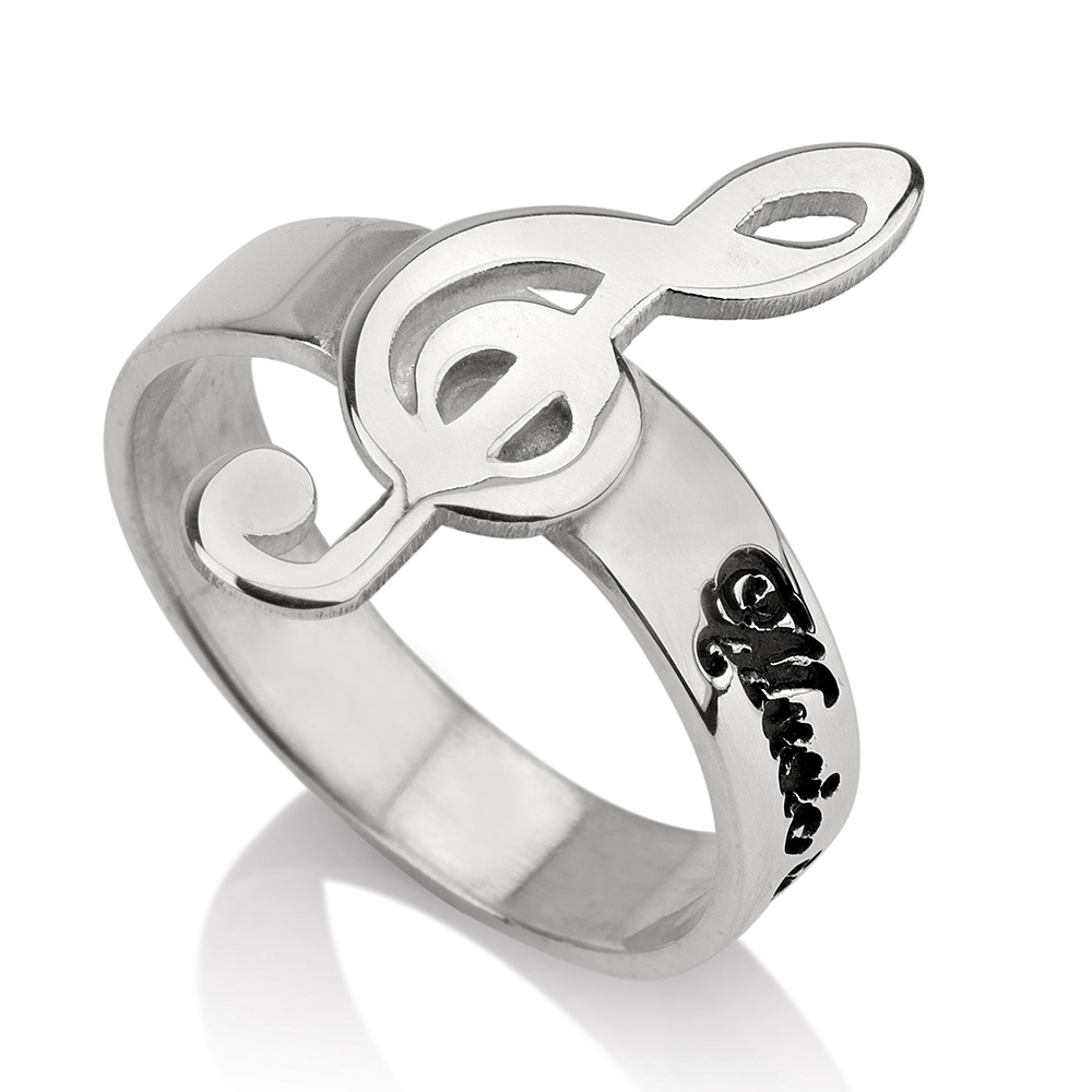 Anillo de Clave de Sol con Nombre