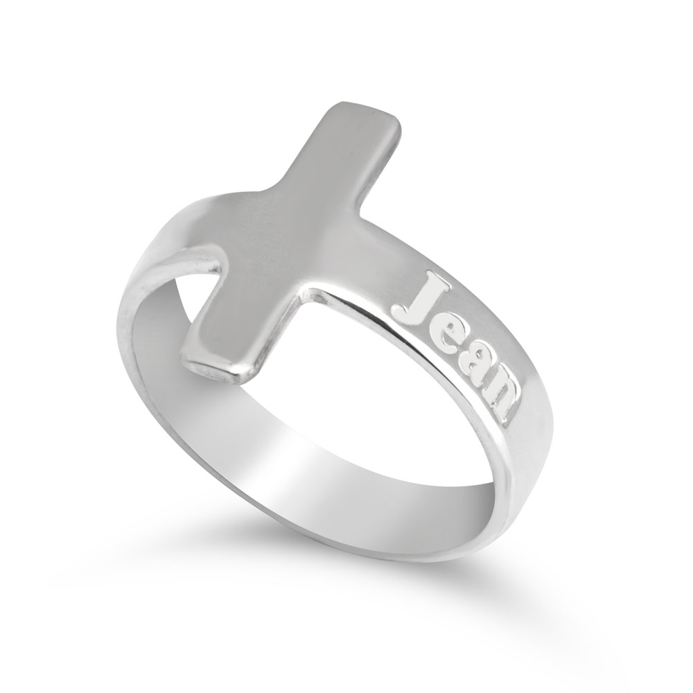Anillo de Cruz Personalizado