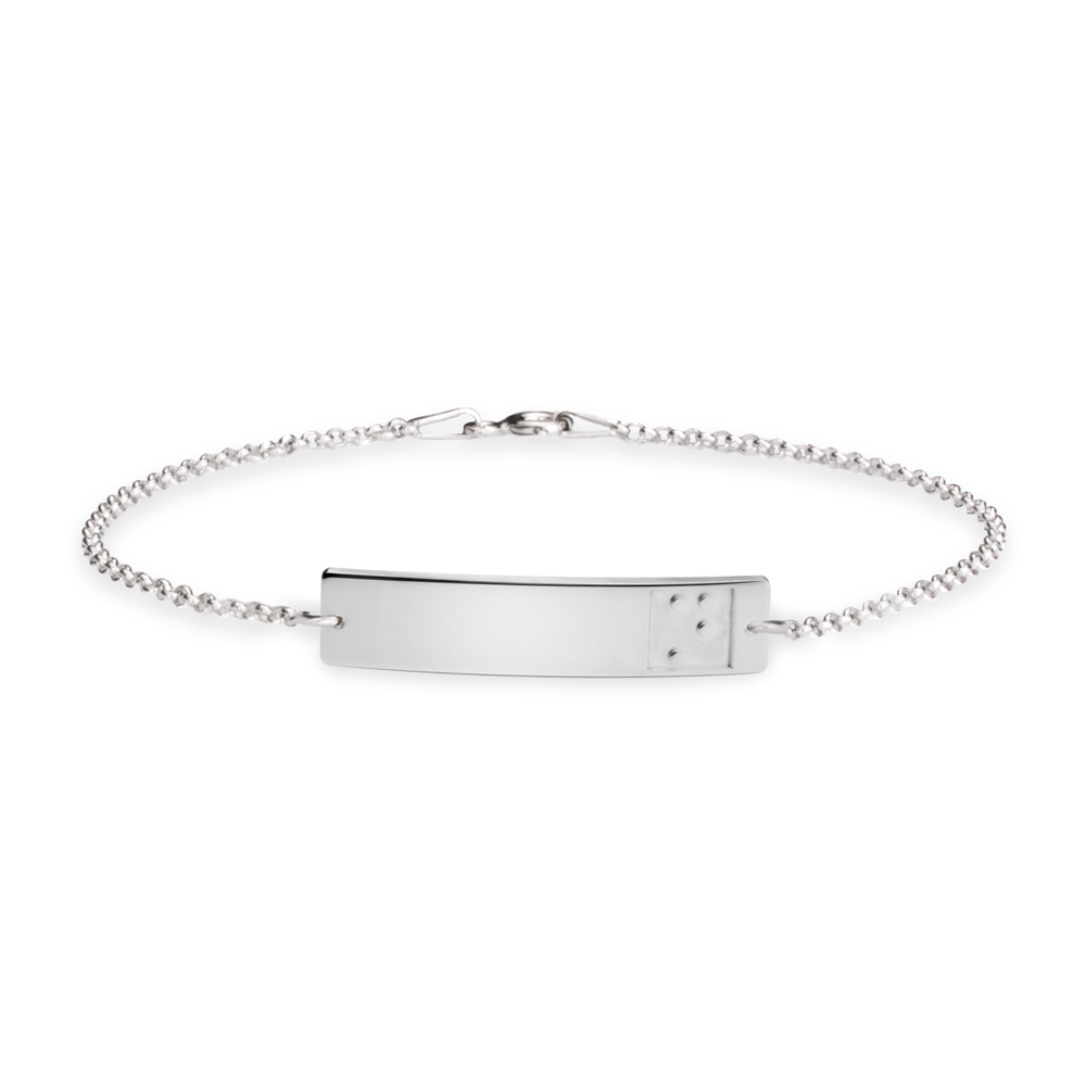 Pulsera de Barra de Alfabeto Braille