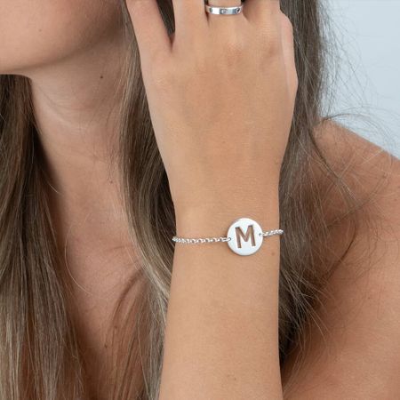 Cut Out Initial Bracelet