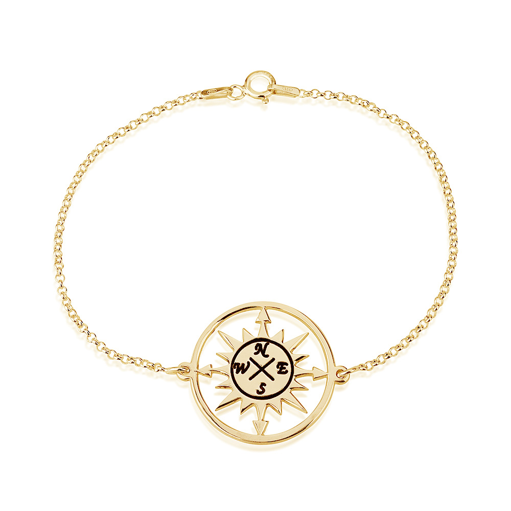 Cut Out Compass Bracelet