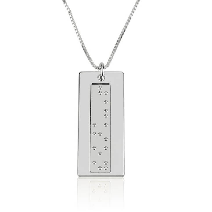 Collar Vertical en Braille
