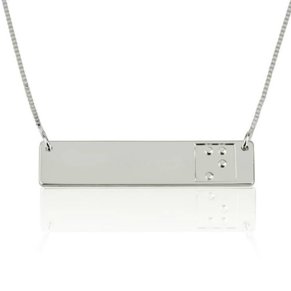Collar de Barra en Braille