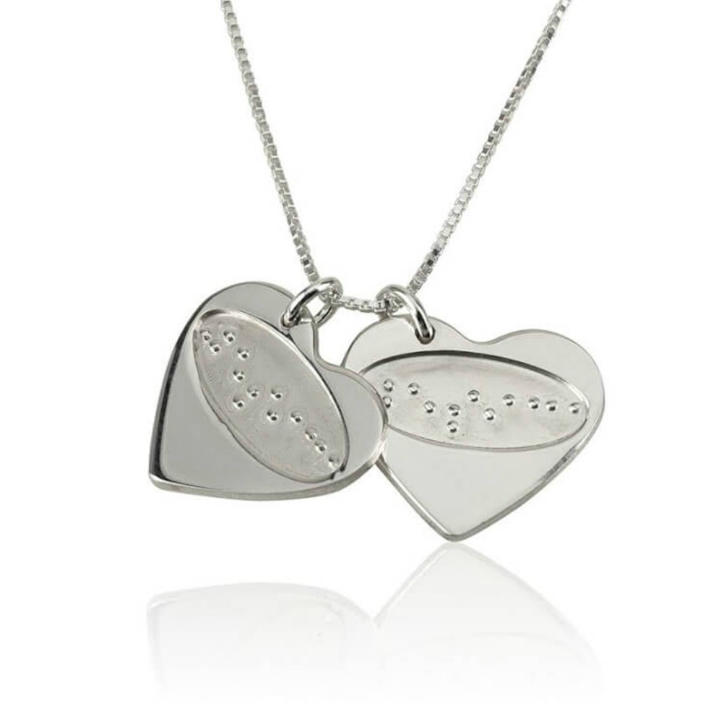 Collar “Te amo” en Braille