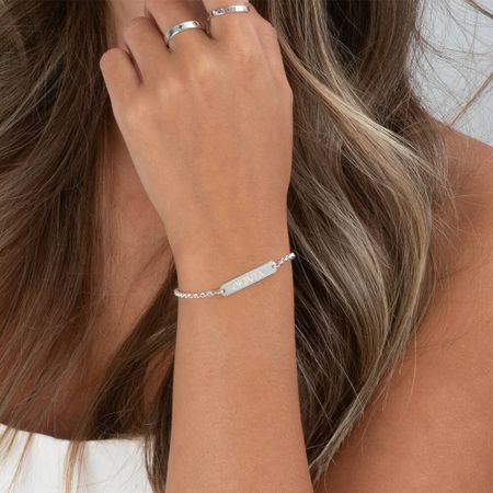 Classic Name Bar Engraved Bracelet