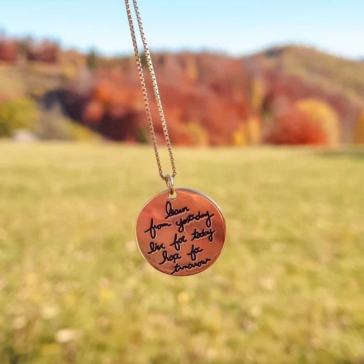 Circle Signature Necklace model