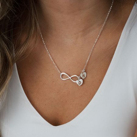 Infinity Necklace with Initials