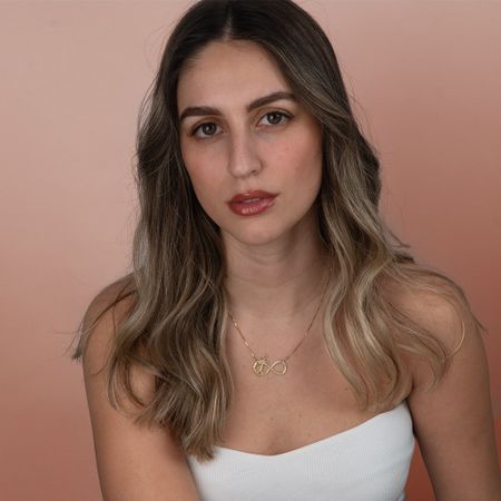 Initial Anchor Infinity Necklace