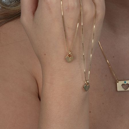 Mother Daughter Birthstone Bar Necklace Set