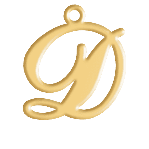 D Initial Pendant