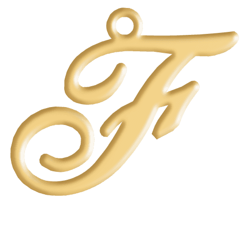 F Initial Pendant
