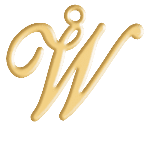 W Initial Pendant