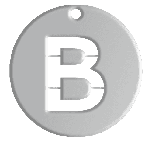 B Initial Pendant