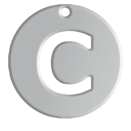 C Initial Pendant