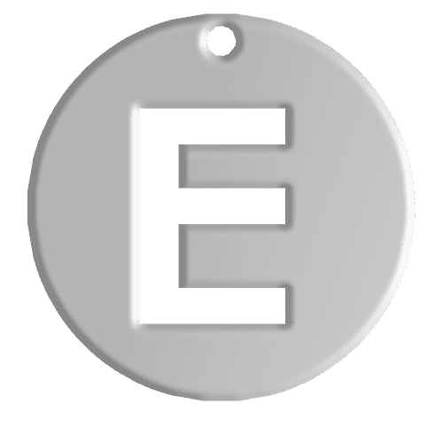 E Initial Pendant