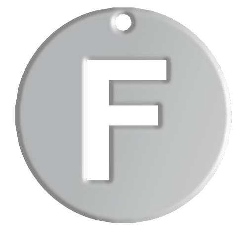 F Initial Pendant