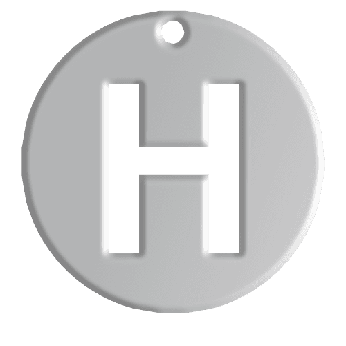 H Initial Pendant