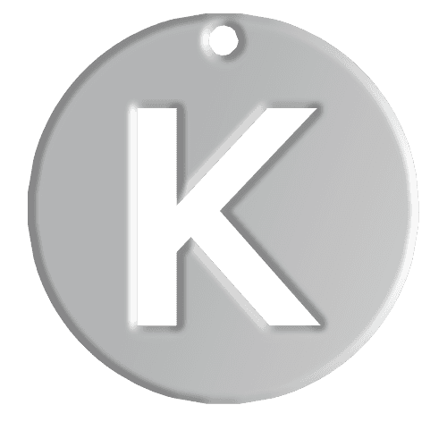 K Initial Pendant