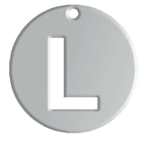 L Initial Pendant
