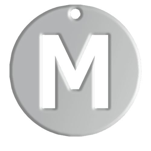 M Initial Pendant