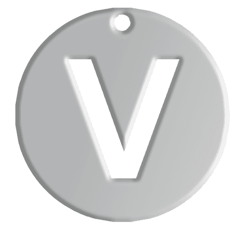 V Initial Pendant