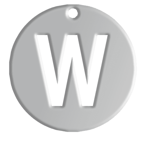 W Initial Pendant