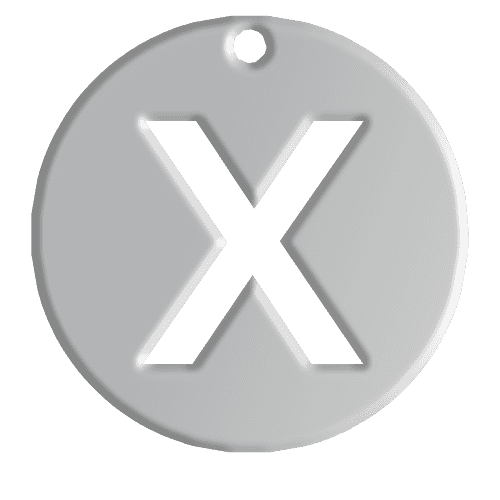 X Initial Pendant