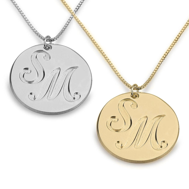 Medallion Initial Necklace