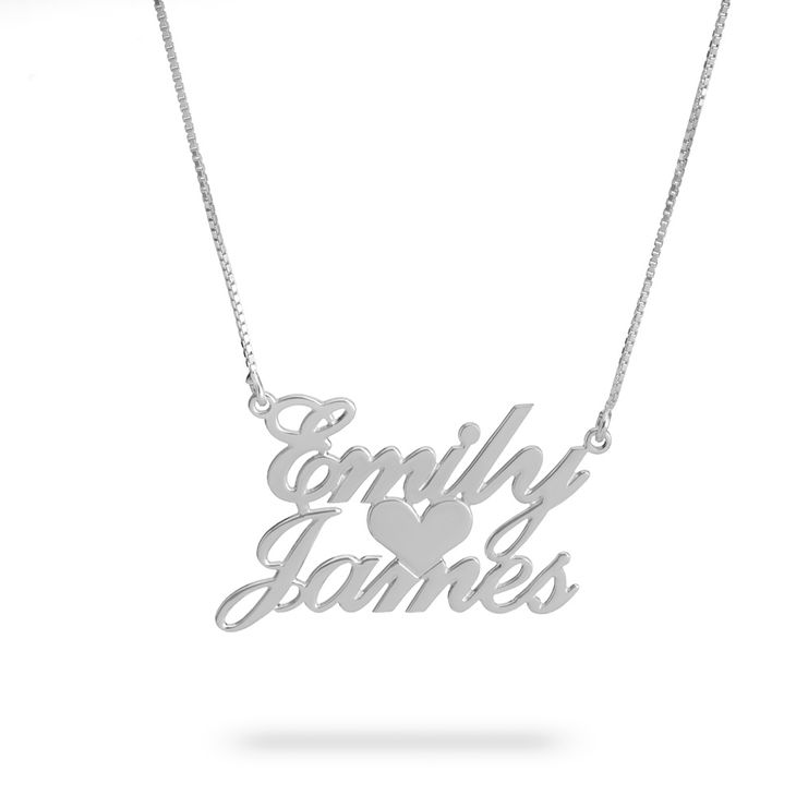 Two Names Necklace - Two Name Necklace 