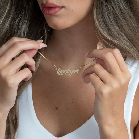 Fancy Name Necklace with Underline