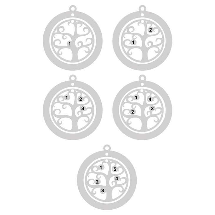 Family Tree Necklace with Birthstones information