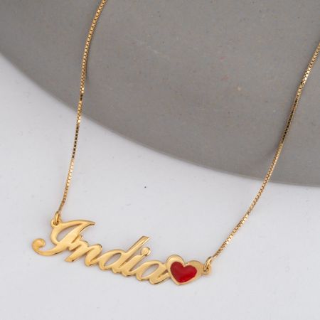 Name Necklace with Colored Symbols