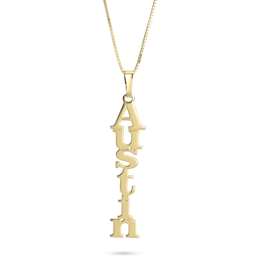 Vertical Name Necklace
