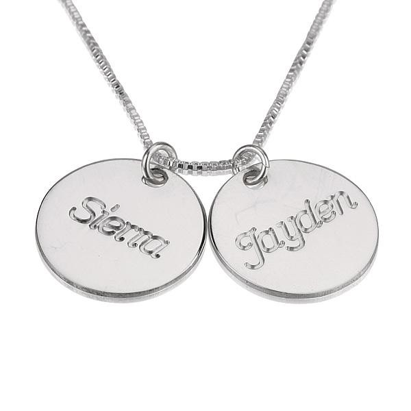 Engraved Necklace with Two Names