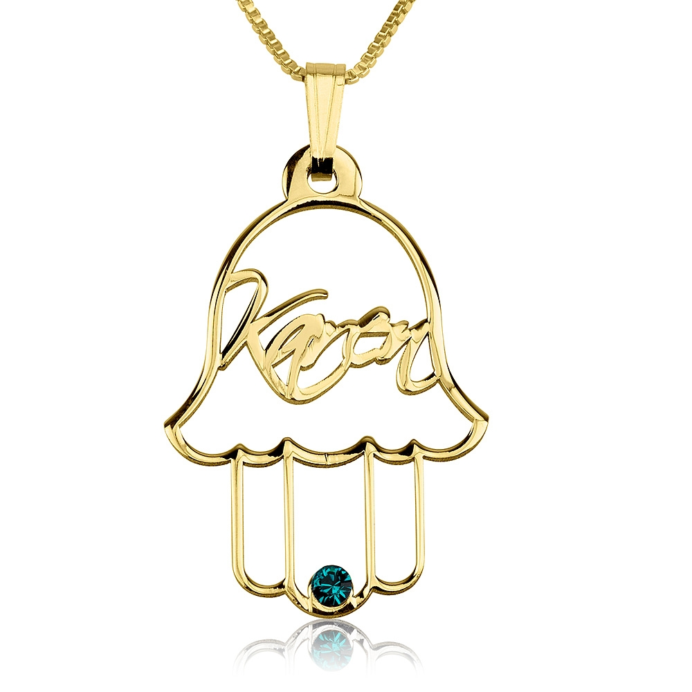 Collar Hamsa Personalizado con Swarovski