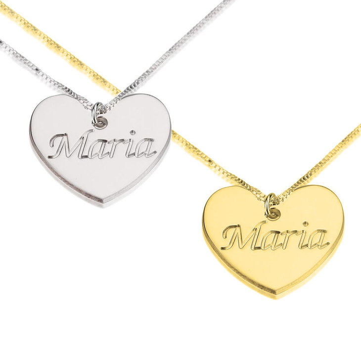 Heart Pendant with Name