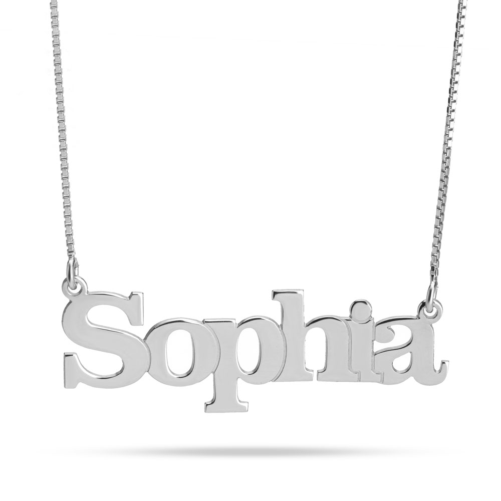 Cartoon Style Name Necklace