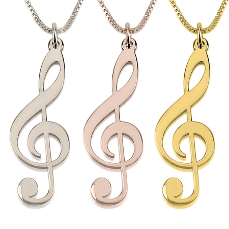 Treble Clef Necklace