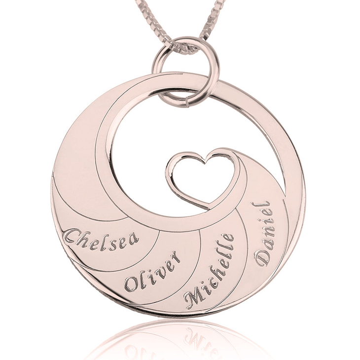 Mother Necklace With Engraved Names - Picture 3