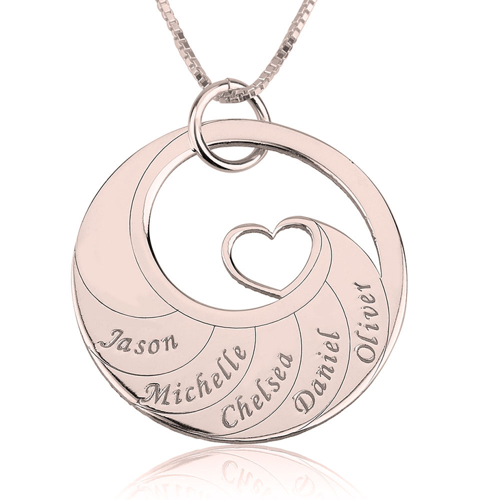 Mother Necklace With Engraved Names - Picture 4