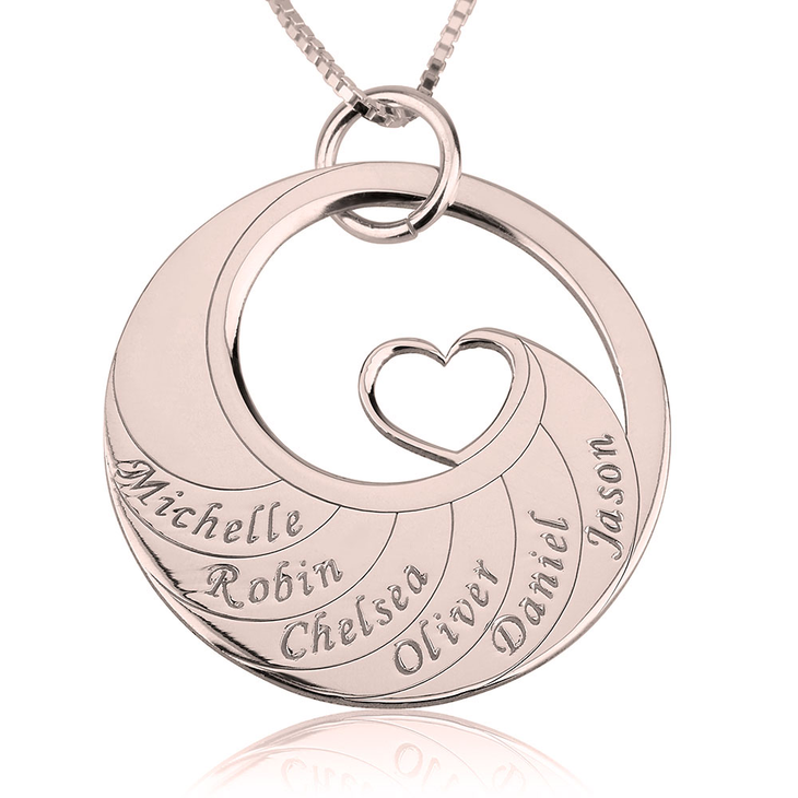 Mother Necklace With Engraved Names - Picture 5