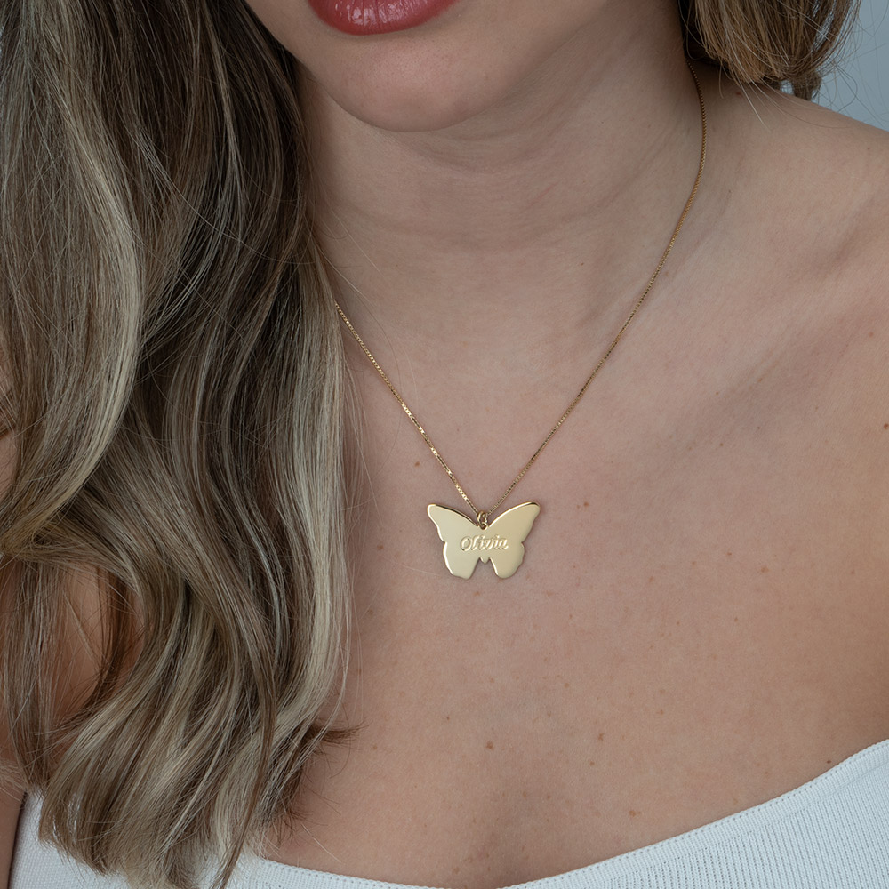 Butterfly Name Pendant